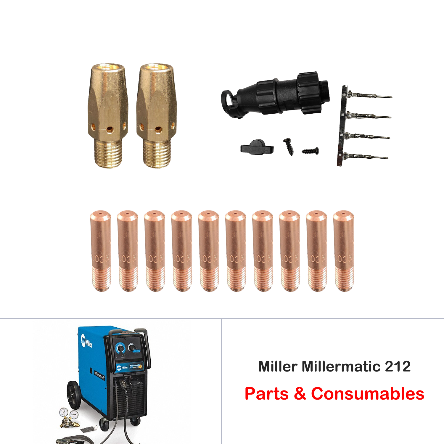 Miller Millermatic 212 Mig Welder Consumables And Parts Smart Weld