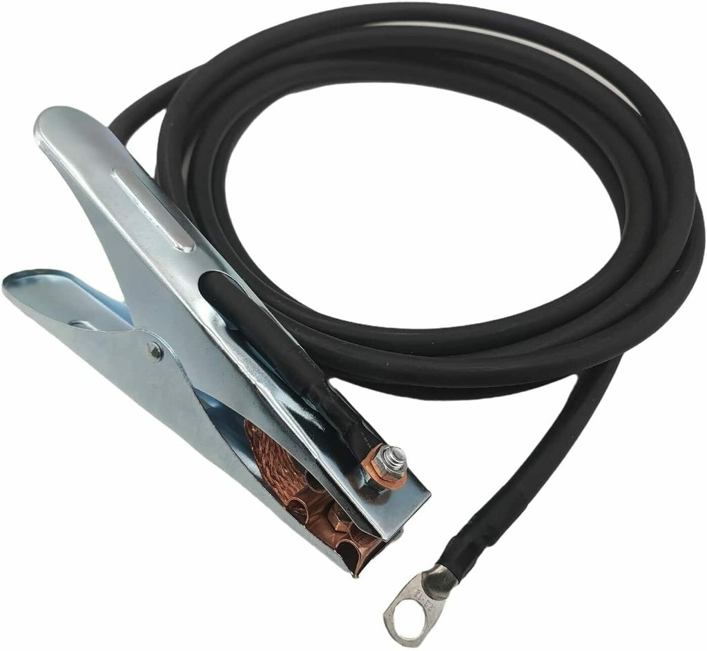 15 Ft AWG 4 Welding Ground Cable W/ 500A Clamp Fit Miller Millermatic
