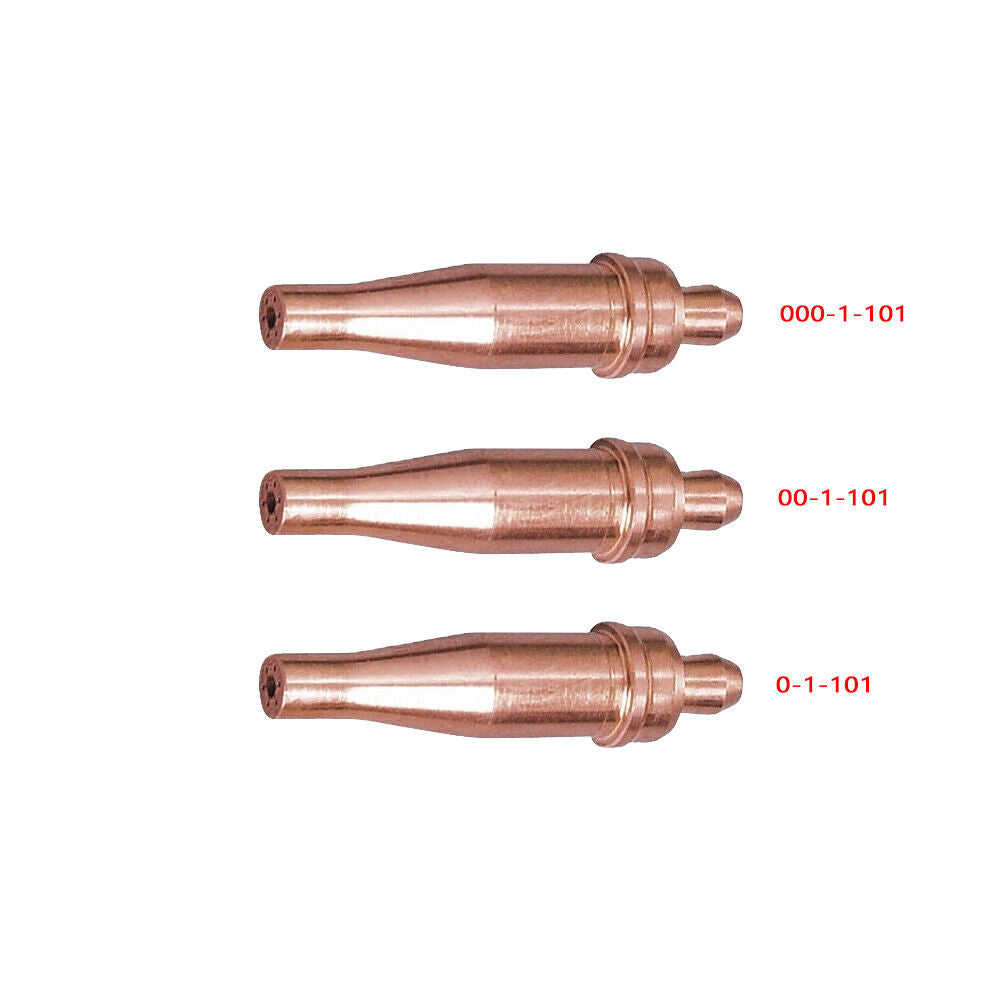 3 pcs Cutting Tip Acetylene Size 0 00 000 fit Victor Attachment CA 2462 CA2462