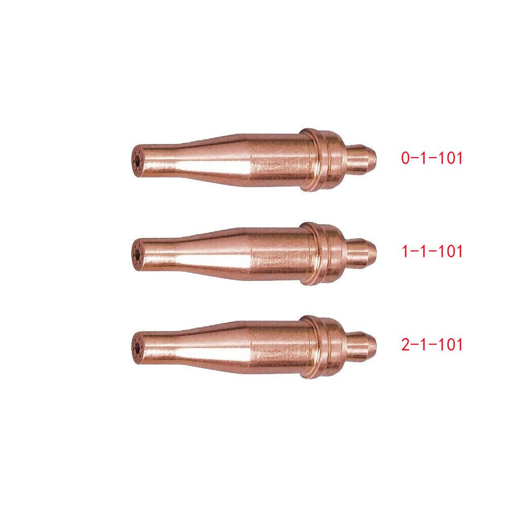 3 pcs Cutting Tip Acetylene Size 0 1 2 fit Victor Attachment CA 2461 CA2461