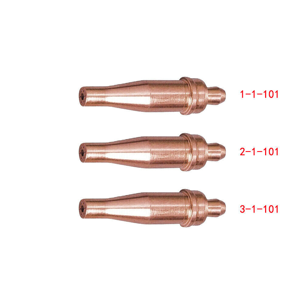 3 pcs Cutting Tip Acetylene Size 1 2 3 fit Victor Attachment CA 2461 CA2461