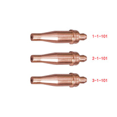 3 pcs Cutting Tip Acetylene Size 1 2 3 fit Victor Attachment CA 2461 CA2461